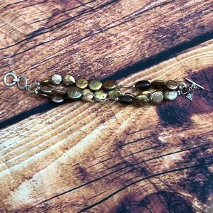 Copper coin pearl 8” Silpada bracelet